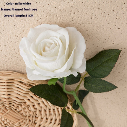 Peekaboo Studio Flannel Rose Artificial Flowers - Wedding & Home Decor