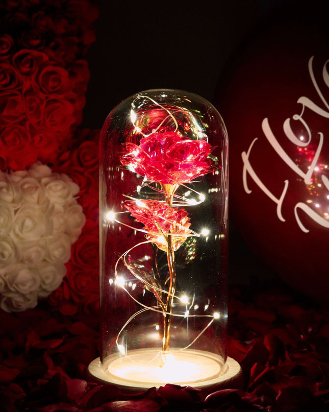 Eternal Radiance Rose Illumination Lamp
