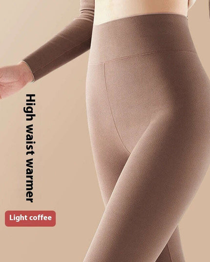 Solid Color High Waist Women's Thermal Underwear Pant