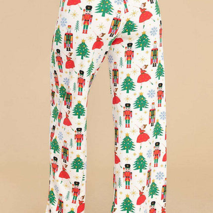 Joyful Holiday Button-Up Sleepwear Set