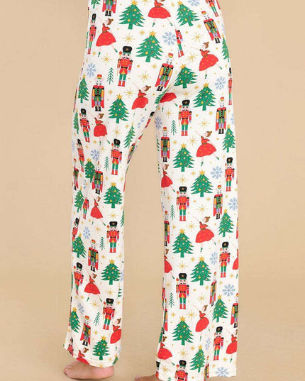 Joyful Holiday Button-Up Sleepwear Set