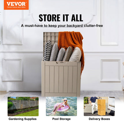Peekaboo Studio 31 Gallon Waterproof Outdoor Storage Box - Grey
