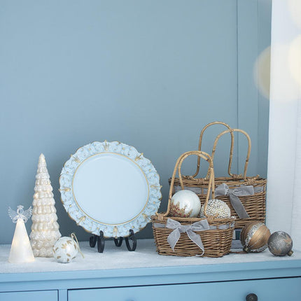 Room and Decor D3.9" Glass Christmas Ball Ornaments - Set of 6, Multi-