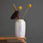 Vase with dried flowers