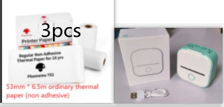 Portable Mini Thermal Label Printer Home Photo Printer Student Wrong Q