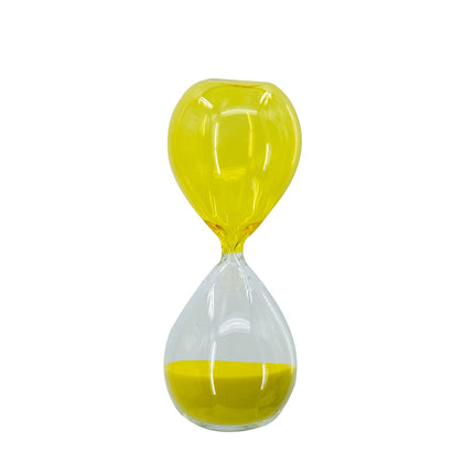 Room & Decor 5x14" Hourglass Timer - 60 Min, Yellow Glass Design