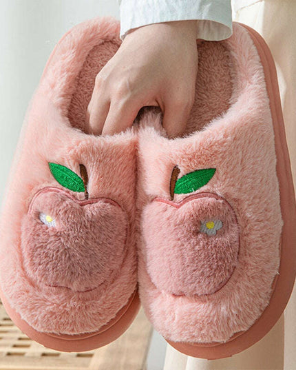 Cotton Slippers For Women Autumn And Winter Indoor Warm And Cute Home Slippers Non-slip Fuzzy Plush Shoes