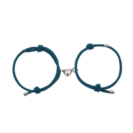 Peekaboo Studio Simple Nylon Love Magnetic Bracelet - Adjustable & Dur