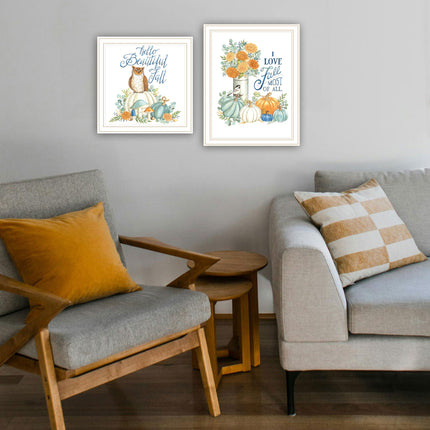 Deb Strain 2-Piece Fall Wall Art Set - Framed, Multicolor Decor