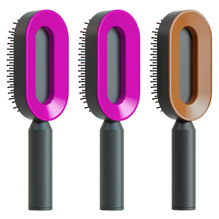 Self Cleaning Hair Brush For Women One-key Cleaning Hair Loss Airbag M
