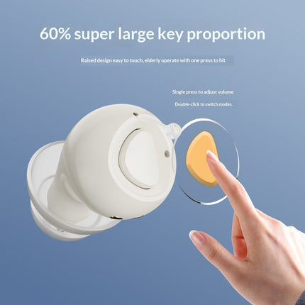 In-the-Ear Hearing Aid Pair — High-Capacity Charging Case, USB, Skin Tone | Très Elite