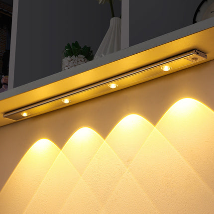 USB LED Night Light With Motion Sensor Ultra Thin Wireless Cabinet Wardrobe