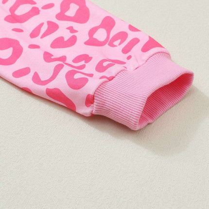 Chic Satin Pink Leopard Print Pajama Set with Bow and Shorts for Ultimate Comfort