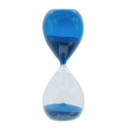 Room and Decor 5x14" Hourglass Timer, 60-Minute, Blue Glass Design