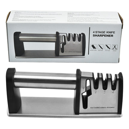 Stainless Steel Knife Sharpener With ABS Plastic Handle 23cm