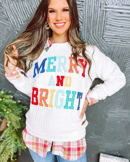 Joyful Spirit Cable Knit Sweater in Classic White