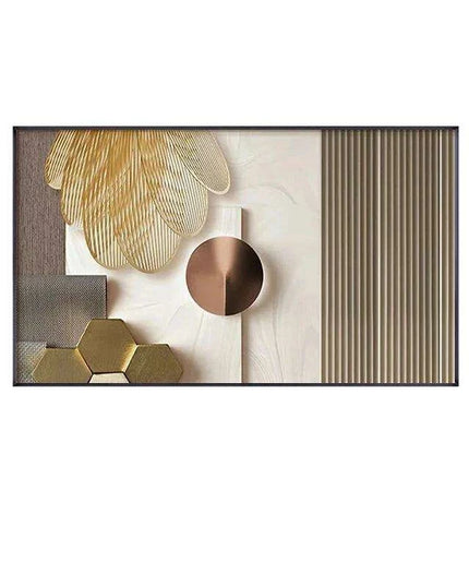 Sophisticated Nordic Gold Abstract Wall Art for Contemporary Spaces