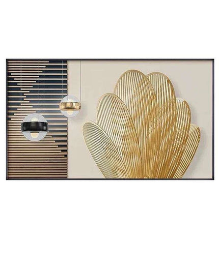 Sophisticated Nordic Gold Abstract Wall Art for Contemporary Spaces