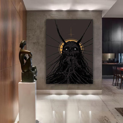 Black Monster Canvas Home Decoration Mural
