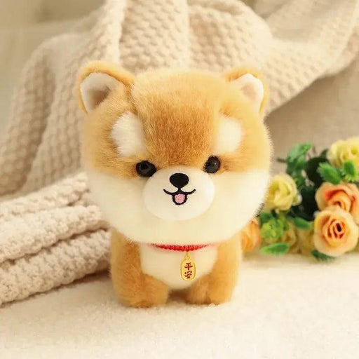 Kawaii Pet Trio Lifelike Fluffy Dog Plush Toy