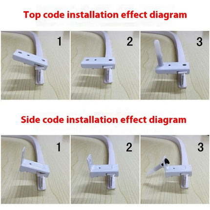 Curtain Track Hook Curved Rail Punching Fixed