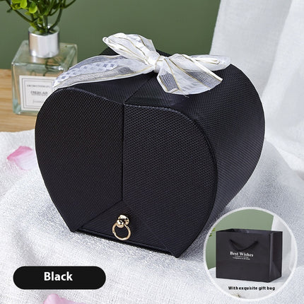 Peekaboo Studio Apple Rose Jewelry Box - Elegant Necklace & Ring Holde