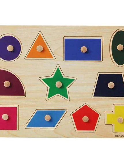 Interactive Montessori Wooden Puzzle Set - Fun Learning Toy for Early Childhood Development