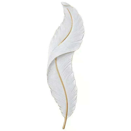 Feather-Inspired Acrylic Resin Wall Sconce - Contemporary Artistic Lighting