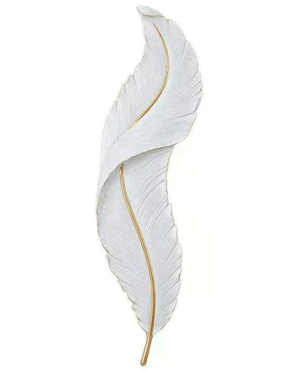 Feather-Inspired Acrylic Resin Wall Sconce - Contemporary Artistic Lighting