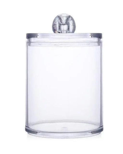 Sleek Transparent Acrylic Cotton Swab Organizer