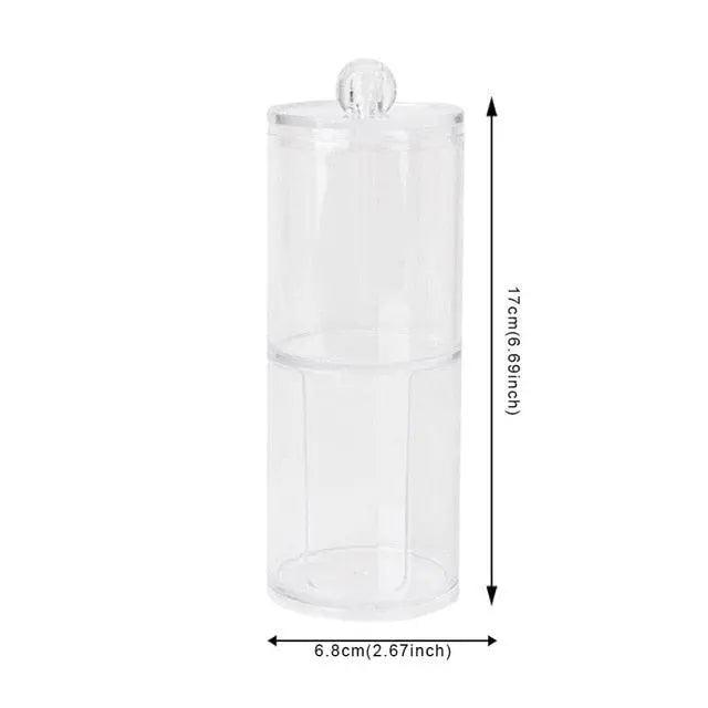 Acrylic Cotton Swab Container - Elegant and Functional Storage Solution