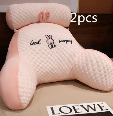 Sofa Fluffy Cushion Luncheon Pillow Triangle Reading Cushion Bedside S