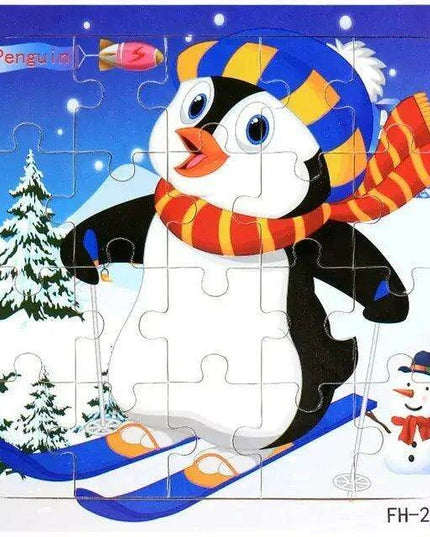 Montessori Interactive 3D Wooden Puzzle - Engaging Learning Toy for Young Adventurers