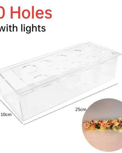 Sleek Transparent Acrylic Vase: Enhance Your Home Aesthetics