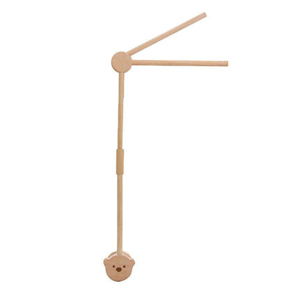 Charming Wooden Bear Mobile Stand with Soothing Lullabies for a Peaceful Nursery