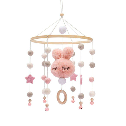 Charming Wooden Bear Mobile Stand with Soothing Lullabies for a Peaceful Nursery