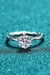 Dazzling 1 Carat Moissanite Ring with Elegant Twisted 6-Prong Setting