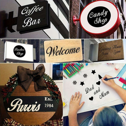 Creative Alphabet and Number Stencils Kit - 45 Sheets for Artistic Face Albums, Painting, and Graffiti Projects