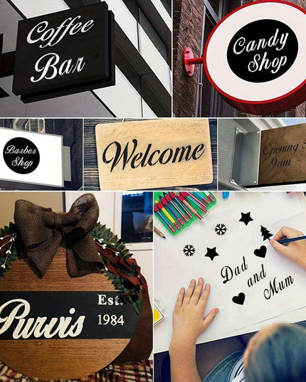 Creative Alphabet and Number Stencils Kit - 45 Sheets for Artistic Face Albums, Painting, and Graffiti Projects