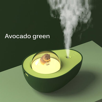 Peekaboo Studio Avocado Mini Spray Humidifier with Night Light & USB C