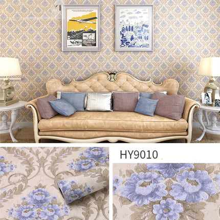 Large Flower Wallpaper Mixed With Family Style