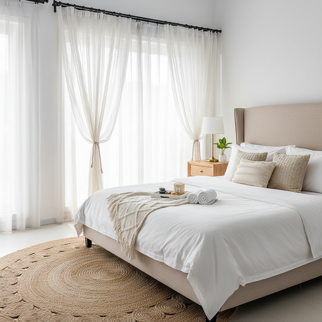 Rustic Cotton Linen Stripe Window Screens Transparent Window Screens rustic-cotton-linen-stripe-classic-window-screens Home Décor›Window Treatments›Curtains & Drapes›Panels