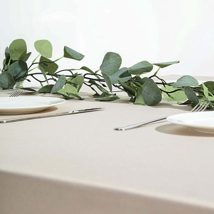 AliKopy 6.5ft Frosted Green Eucalyptus Leaf Garland, Durable & Realist