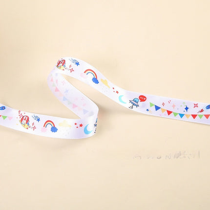 Peekaboo Studio Children's Cartoon Pattern Ribbon - Soft, Durable Fabr