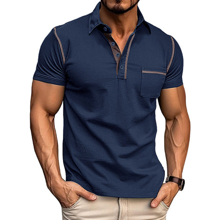 Peekaboo Studio Men's Quick Dry Polo Shirt - Breathable Cotton Blend