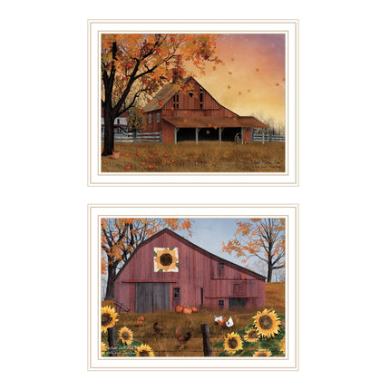 Billy Jacobs 2-Piece Apple Picking Time Wall Art Set - Sunflower Desig