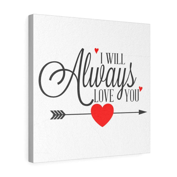 Always love you LOVE letters Square Leather Gallery Wraps Print - Très Elite