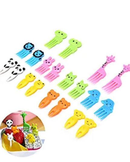 Charming Animal-Themed Mini Fork Set for Serving Fruits and Appetizers