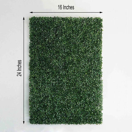 AliKopy 11 Sq Ft Green Boxwood Hedge Wall Mat - 4 Durable Panels