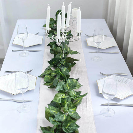 AliKopy 8ft UV Protected Artificial Silk Ivy Leaf Garland for Indoor/O